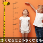 大きくなるほど小さくなるもの